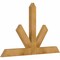 Ekena Millwork Saratoga Rough Sawn Timber Gable Bracket, Western Red Cedar, 48"W x 30"H x 2"D x 4"F, 15/12 Pitch GBW048X30X0204SAR00RWR - alternate 5